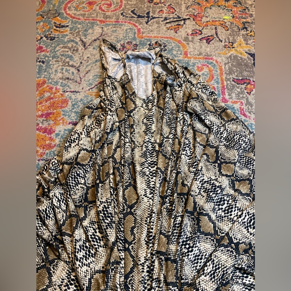 Snake maxi dress